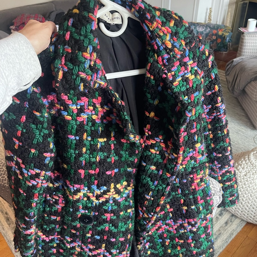 Women's Multicolor Tweed Jacket